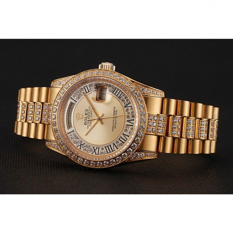 Superclone Rolex Day-Date 37mm Gold Dial 1453954 $999.00