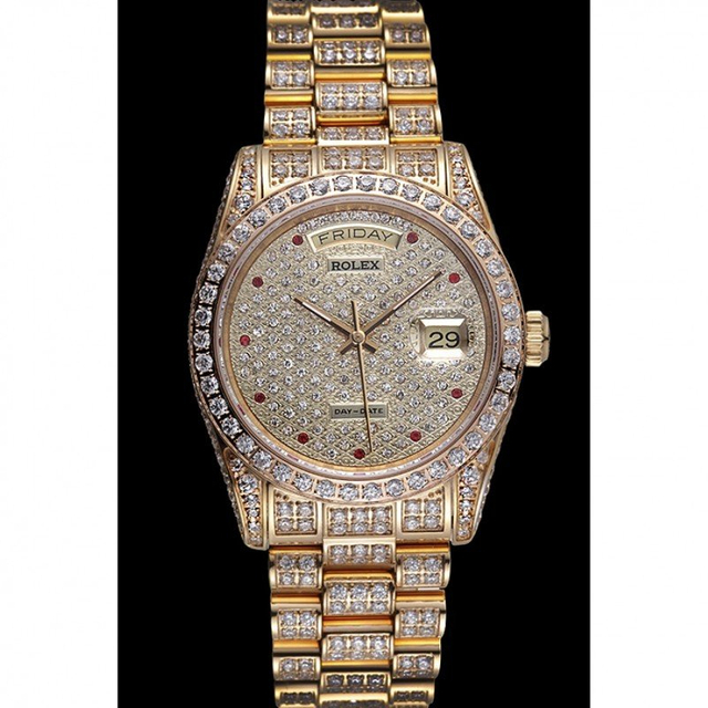 Superclone Rolex Day-Date 37mm Diamond Dial 621615 $999.00
