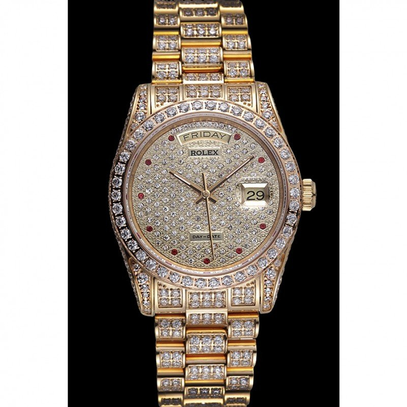 Superclone Rolex Day-Date 37mm Diamond Dial 621615 $999.00