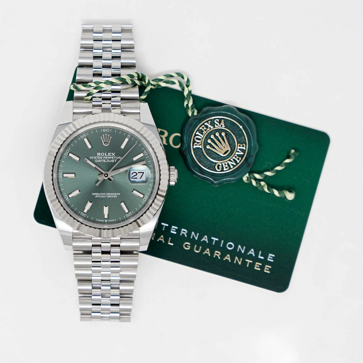 Rolex Datejust 41mm Green Dial 126334 Jubilee $399.00