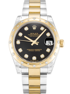 Rolex Datejust Mid-Size 31mm Black Dial 178343 $399.00