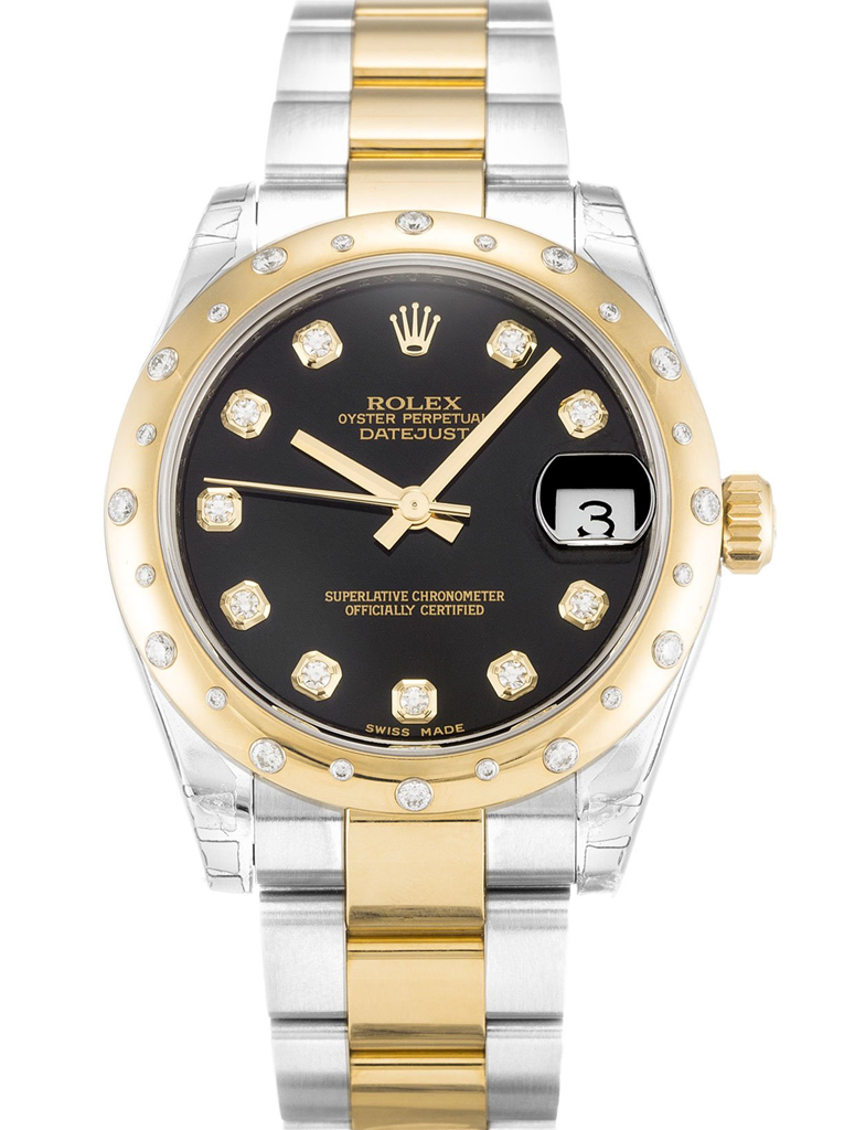 Rolex Datejust Mid-Size 31mm Black Dial 178343 $399.00