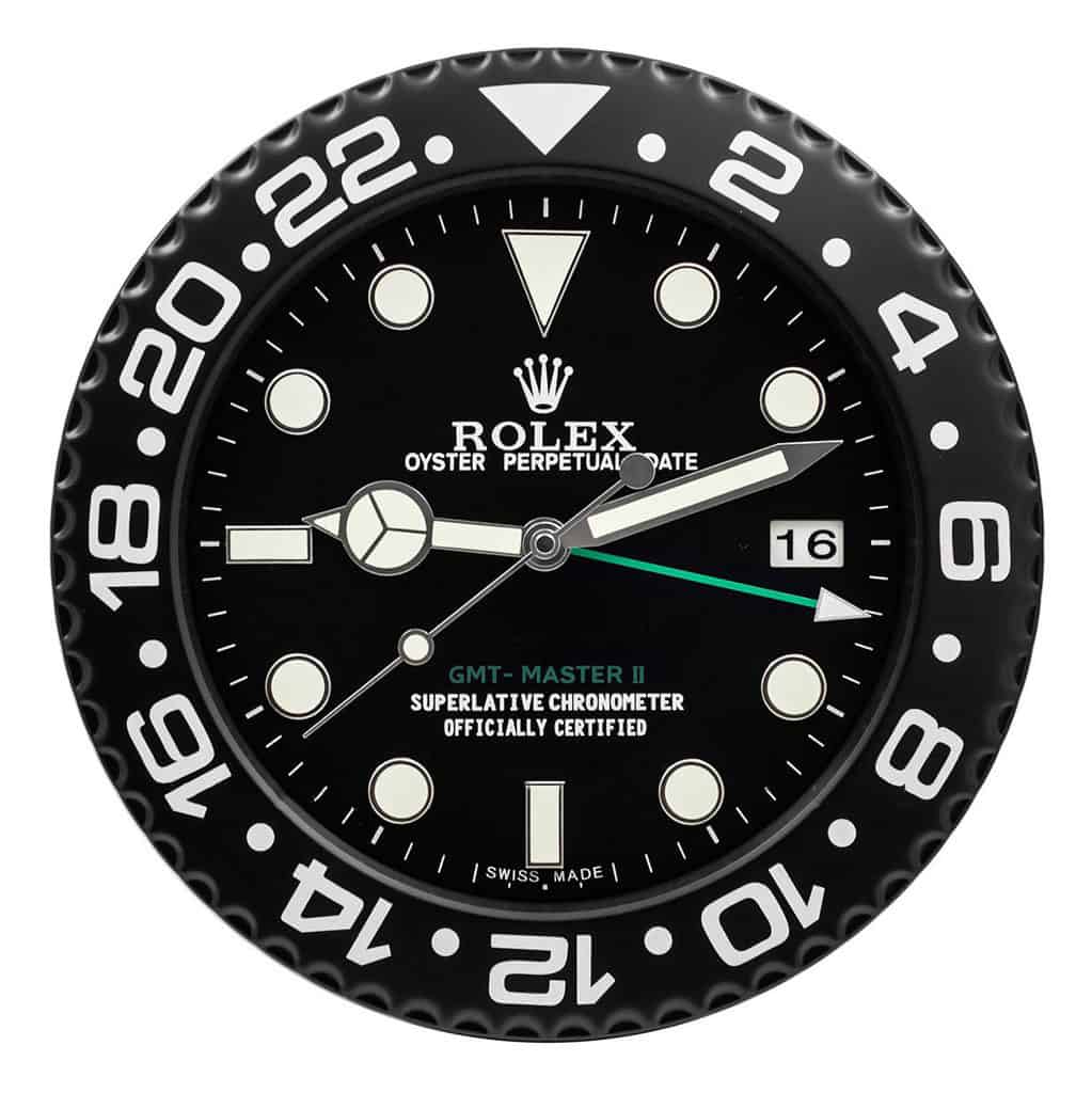 ROLEX WALL CLOCK – GMT MASTER II BLACK $269.00 – $298.00