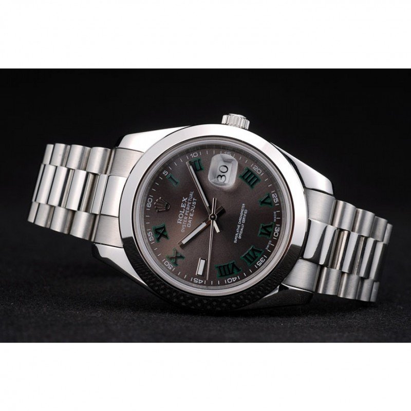 Superclone Rolex Datejust 41mm Rhodium Dial 126300 “Wimbledon” Smooth / Oyster