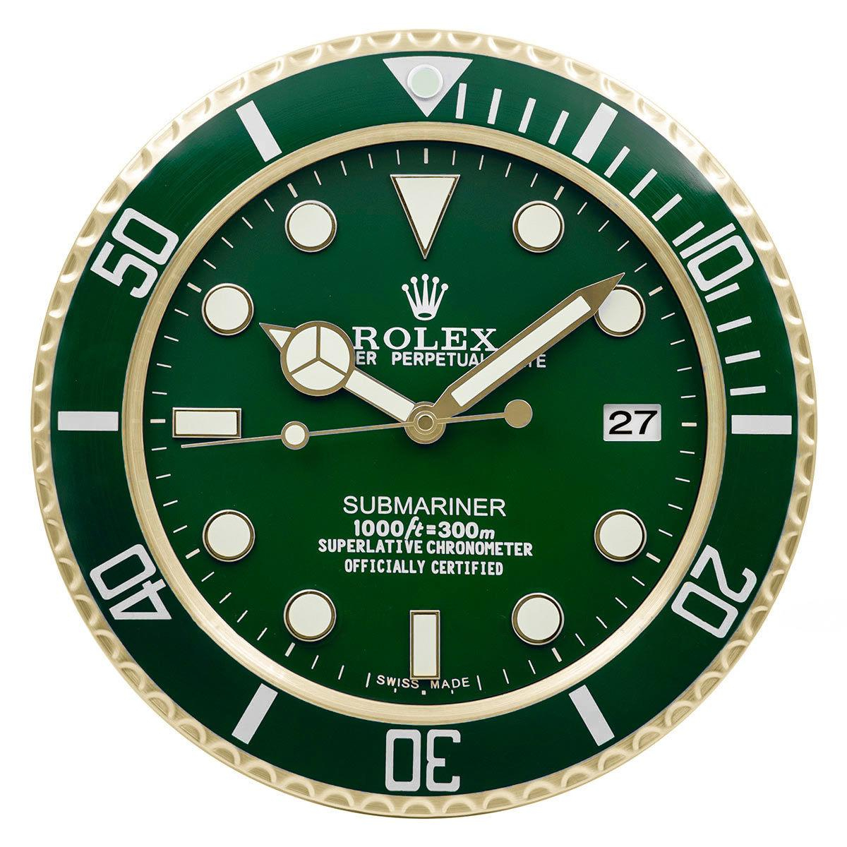ROLEX WALL CLOCK – SUBMARINER GREEN GOLD $269.00 – $298.00