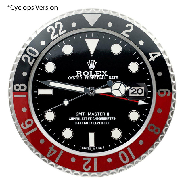 ROLEX WALL CLOCK – GMT MASTER II ‘COKE’ $269.00 – $298.00