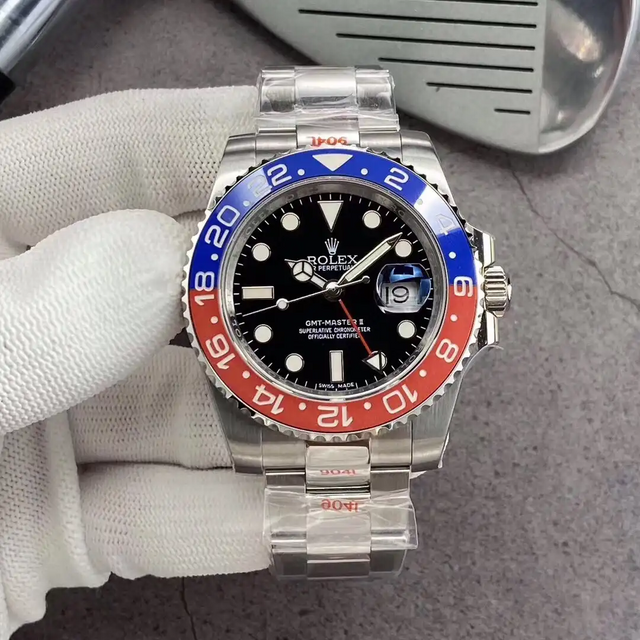 Superclone Rolex GMT-Master II 40mm 126710BLRO “Pepsi” Oyster $929.00