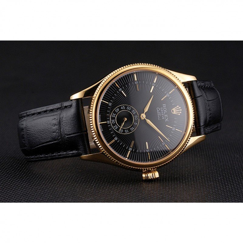 Superclone Rolex Cellini 38mm Black Dial REP016806 $999.00