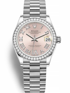 Rolex Datejust 31mm Pink set with diamonds Dial 278384RBR $399.00