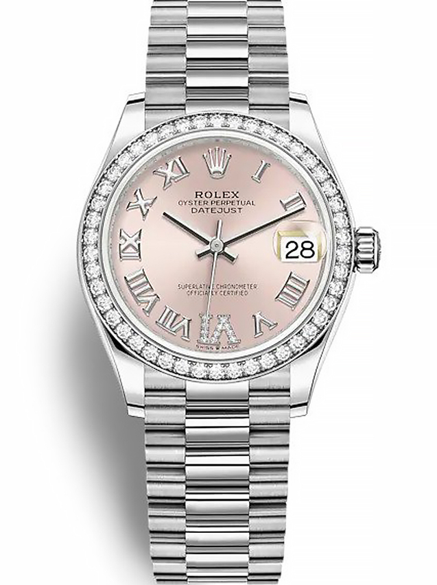 Rolex Datejust 31mm Pink set with diamonds Dial 278384RBR $399.00
