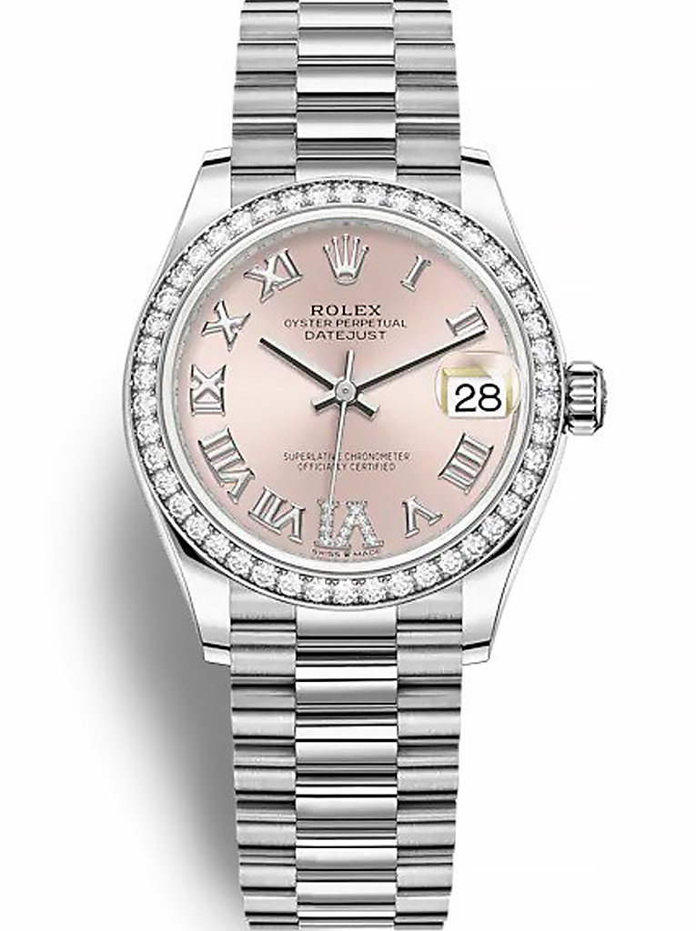 Rolex Datejust 31mm Pink set with diamonds Dial 278384RBR $399.00