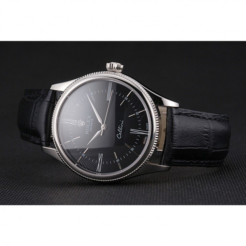 Superclone Rolex Cellini 38mm Black Dial REP016804 $999.00