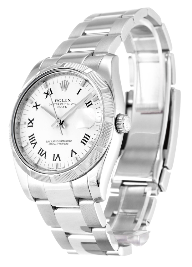 Rolex Oyster Perpetual Date 34mm White Dial 115210 $399.00