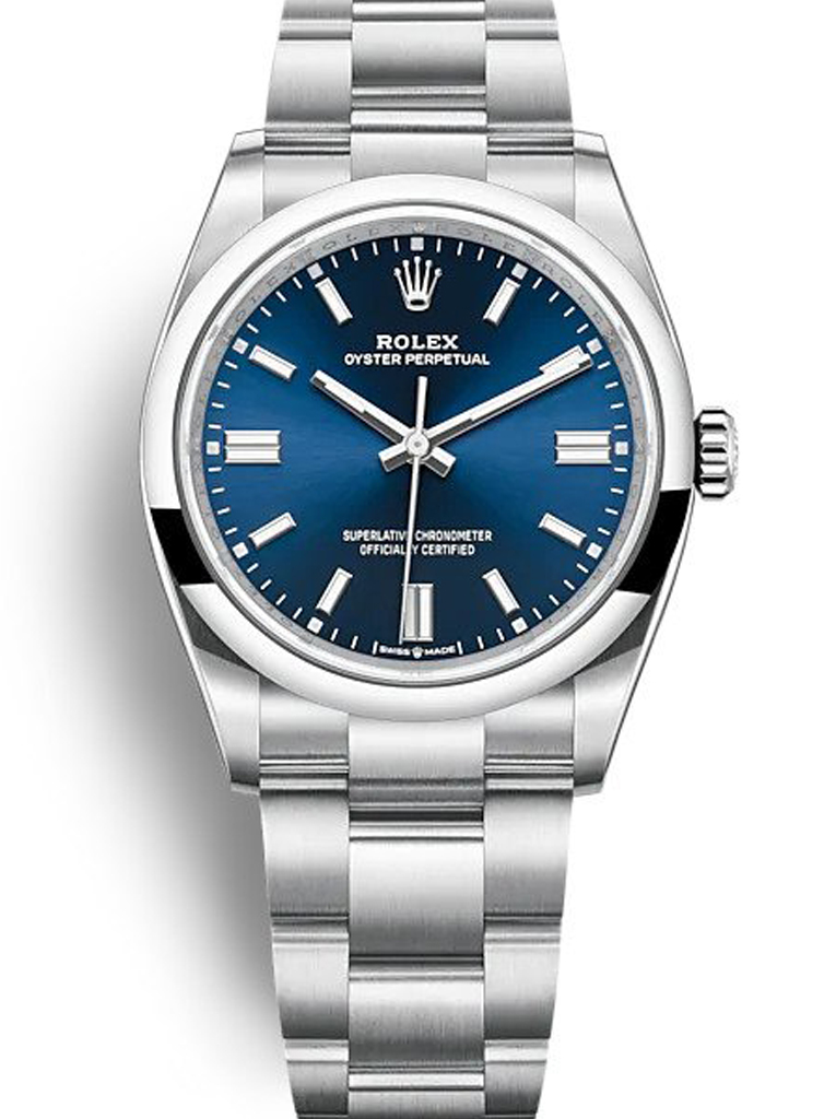 Rolex Oyster Perpetual Lady 36mm Blue Dial 126000 $359.00