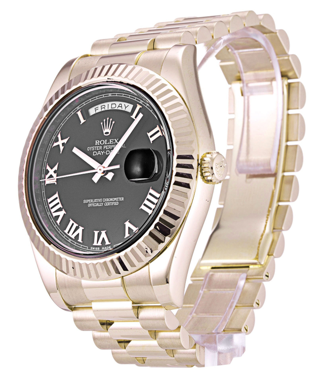 Rolex Day-Date II 41mm Black Dial 218235 $399.00