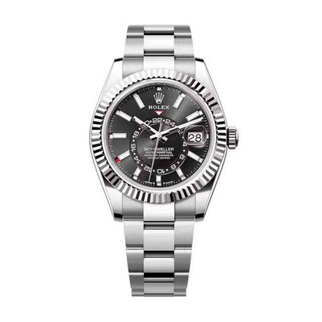 Superclone Rolex Sky-Dweller 42 mm Bright black Dial 336934 Oyster $899.00