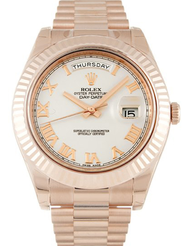 Rolex Day-Date II 41mm Ivory Dial 218235 $399.00