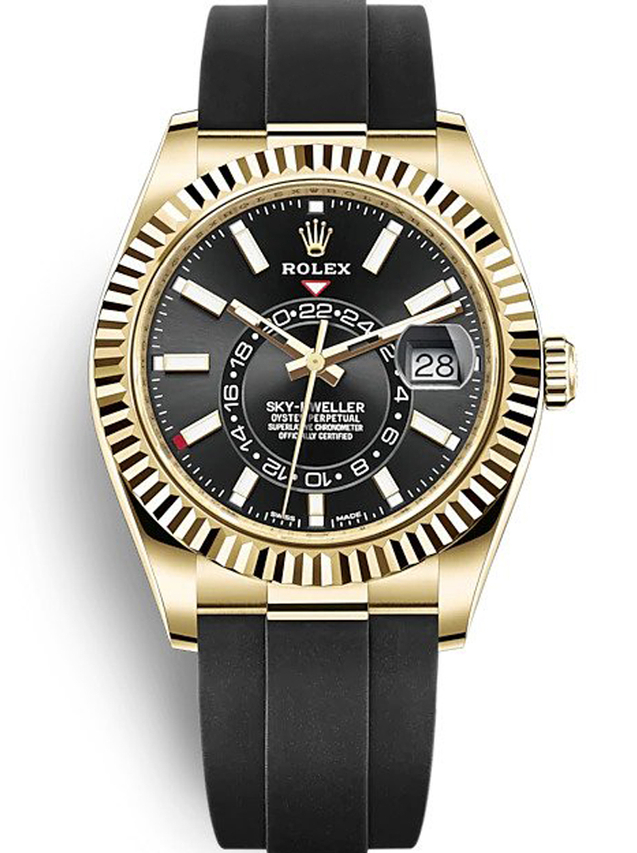 Superclone Rolex Sky-Dweller 42mm Black Dial 326238 $999.00
