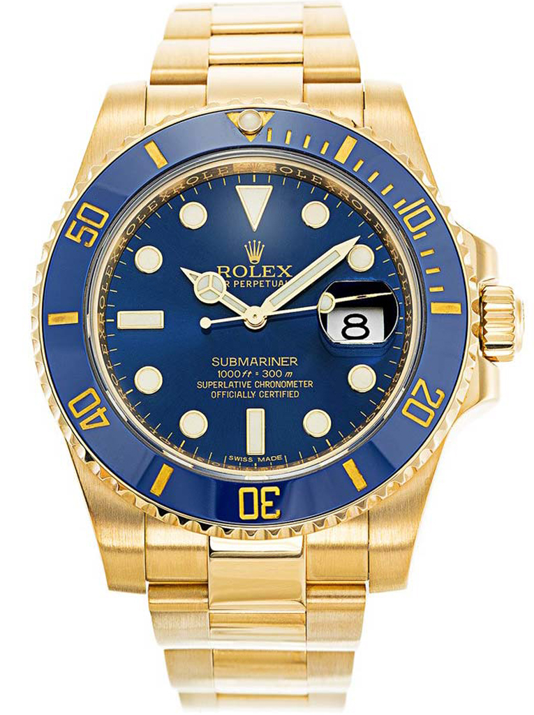 Rolex Submariner 40mm Blue Dial 116618LB $399.00