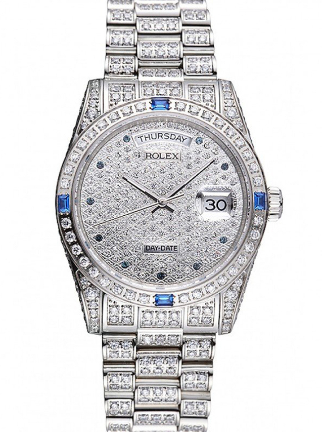 Superclone Rolex Day-Date 37mm Diamond Dial 621613 $999.00