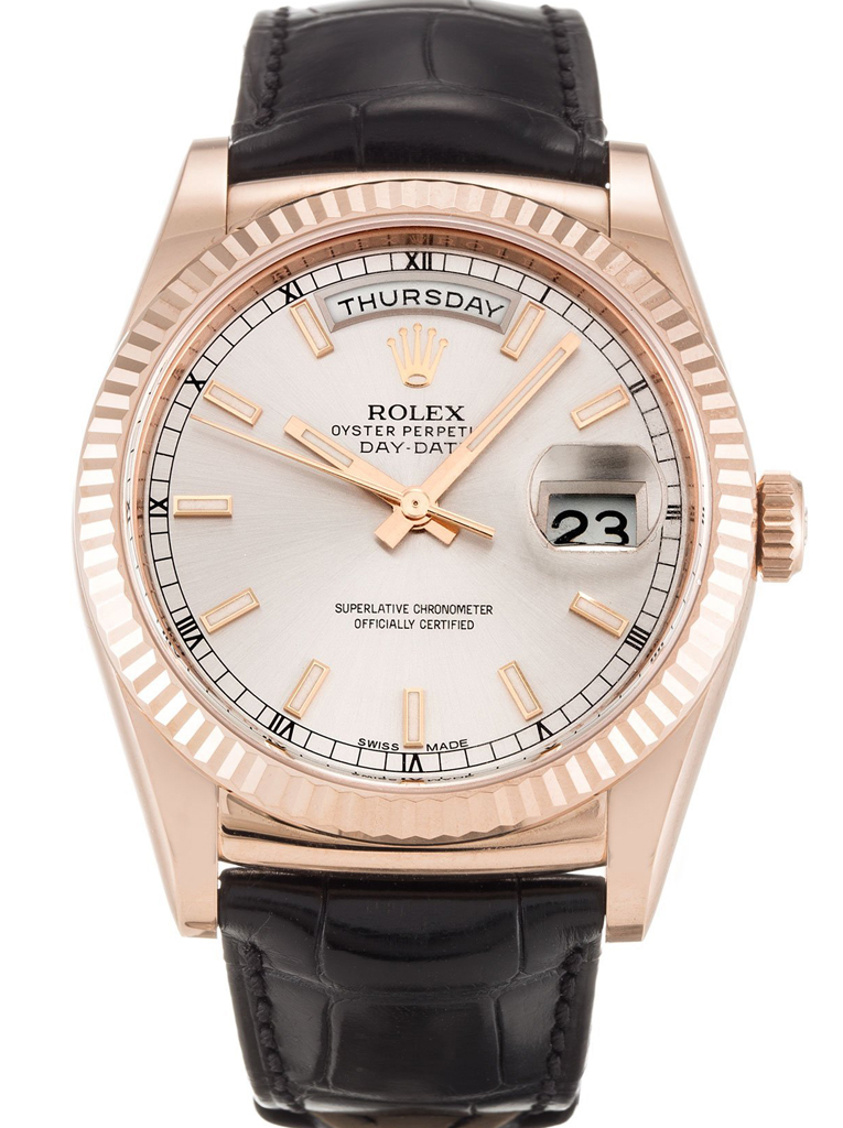 Rolex Day-Date 36mm Silver Dial 118135 $399.00