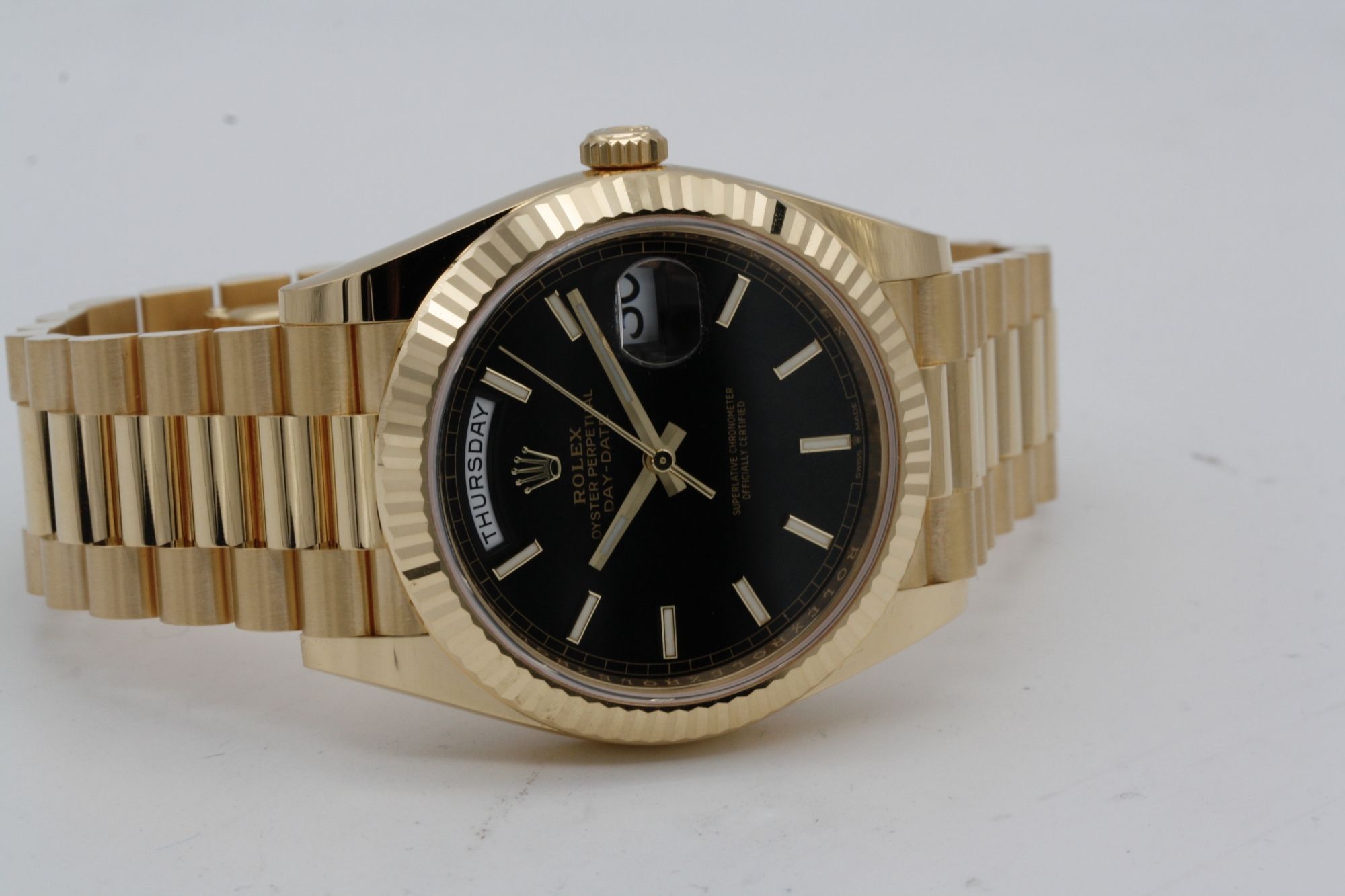 Superclone Rolex Day-Date 40 mm Black Dial 228238 $1,099.00