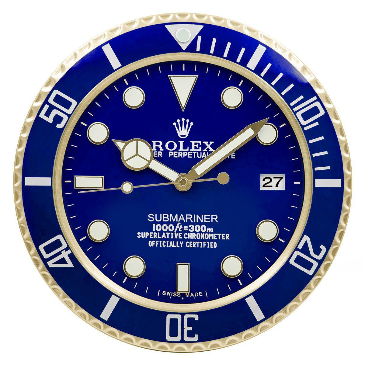 ROLEX WALL CLOCK – SUBMARINER BLUESY $269.00 – $298.00