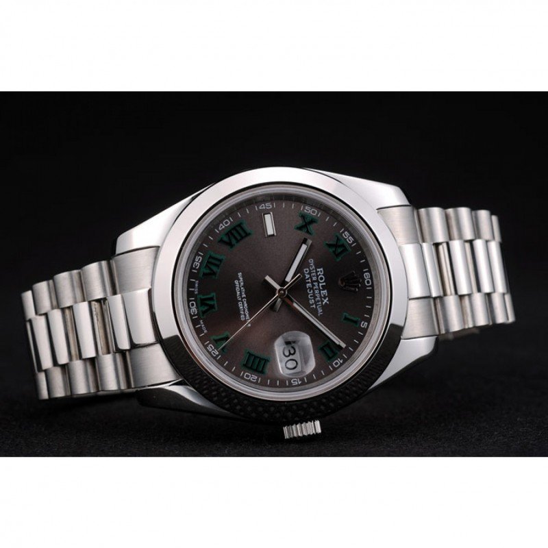Superclone Rolex Datejust 41mm Rhodium Dial 126300 “Wimbledon” Smooth / Oyster
