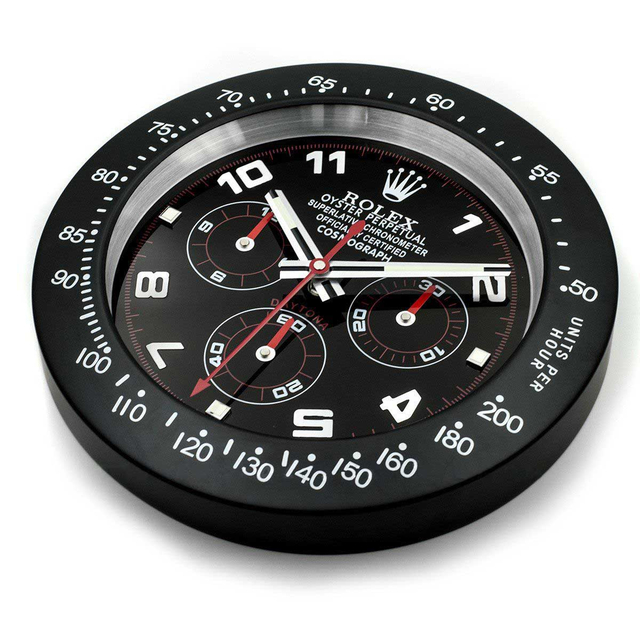 ROLEX WALL CLOCK – DAYTONA BLACK/RED $269.00
