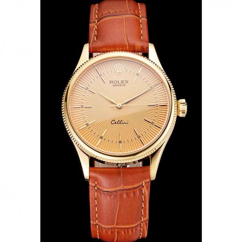 Superclone Rolex Cellini 38mm Gold Dial REP016808 $999.00