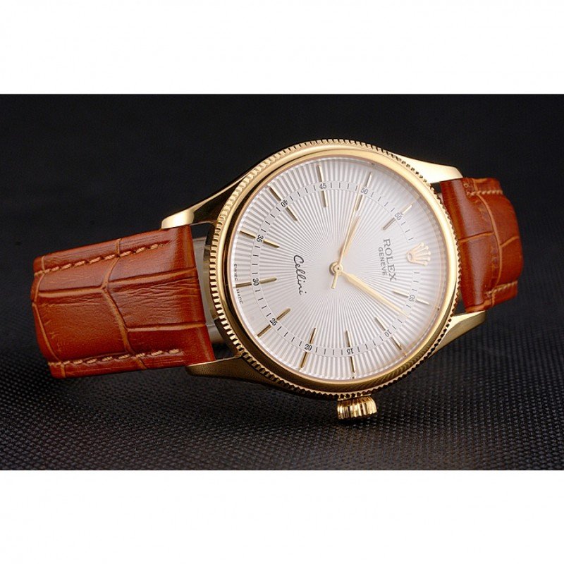 Superclone Rolex Cellini 38mm White Dial REP016793 $999.00
