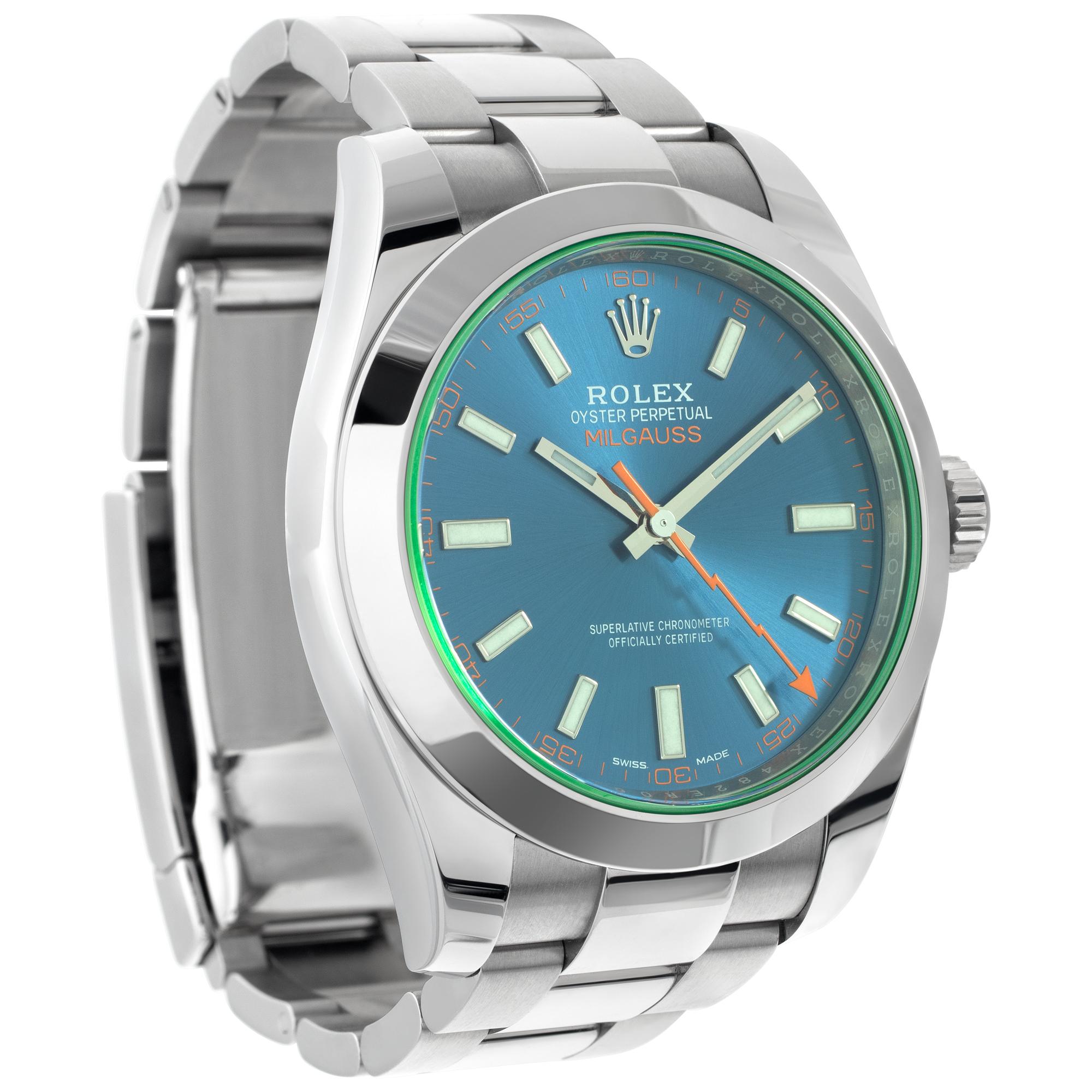 Superclone Rolex Milgauss 40mm Blue Dial 116400GV $999.00