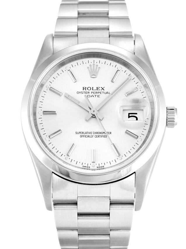 Rolex Oyster Perpetual Date 34mm Silver Dial 15200 $399.00