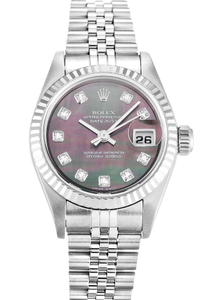 Rolex Lady-Datejust 26mm Mother of Pearl – Black Dial 79174 $399.00