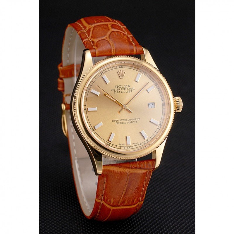 Superclone Rolex Datejust 38mm Gold Dial REP016818 $999.00