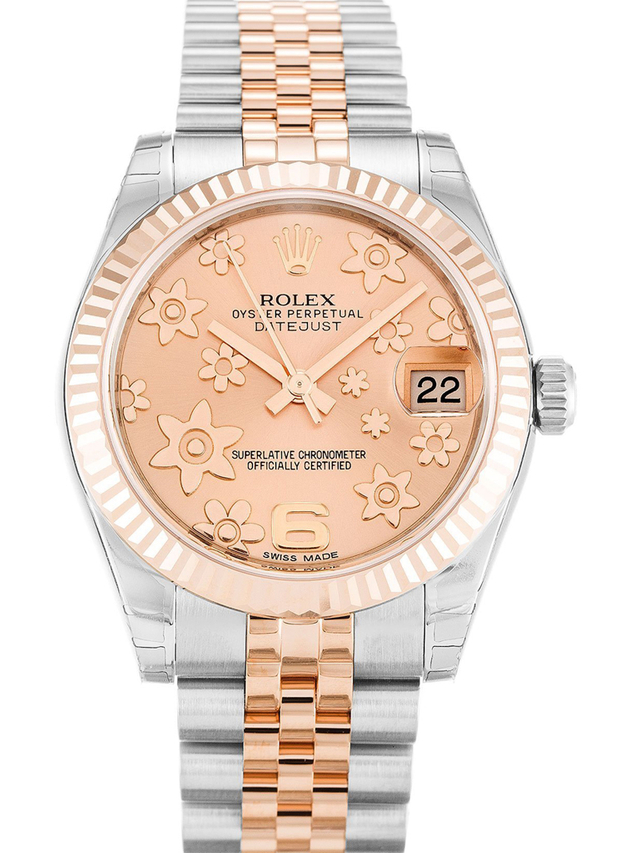 Rolex Datejust Mid-Size 31mm Pink Floral Dial 178271 $399.00
