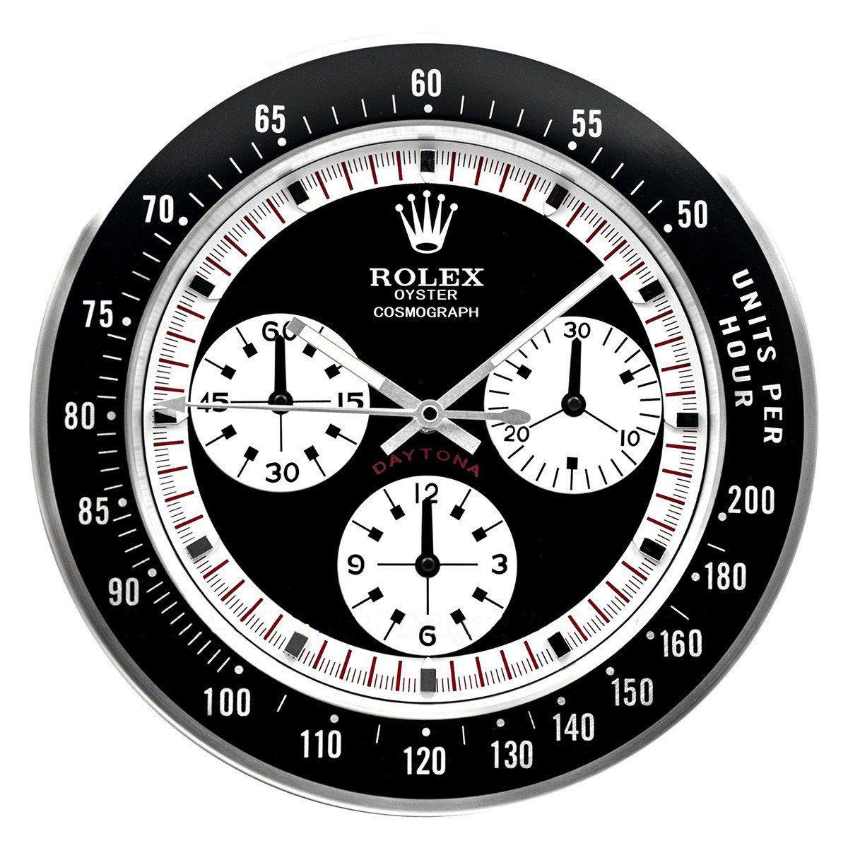 ROLEX WALL CLOCK – DAYTONA PAUL NEWMAN BLACK $269.00