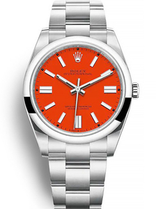 Rolex Oyster Perpetual Lady 36mm Coral Red Dial 126000 $399.00