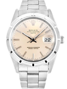 Rolex Oyster Perpetual Date 34mm Silver Dial 15210 $399.00
