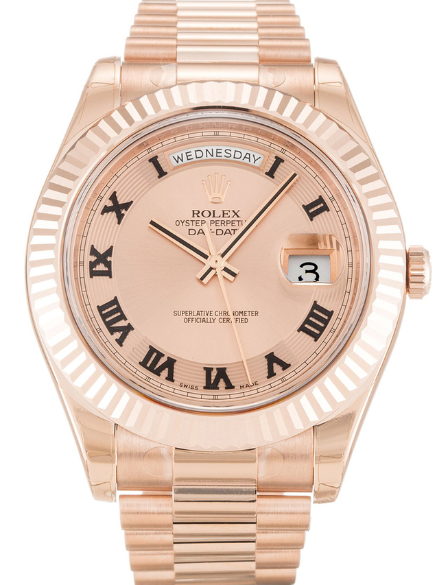 Rolex Day-Date II 41mm Rose Dial 218235 $399.00