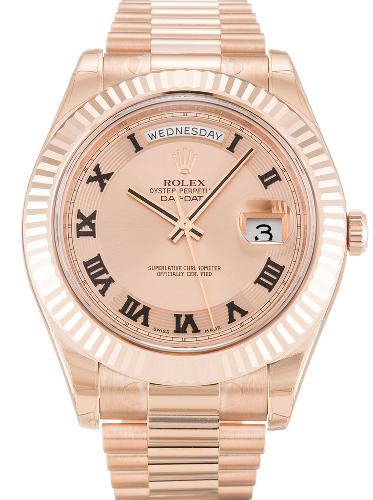 Rolex Day-Date II 41mm Rose Dial 218235 $399.00