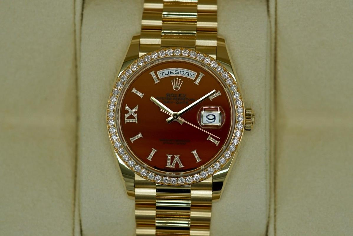 Superclone Rolex Day-Date 36 mm Carnelian Dial 128348RBR $1,099.00