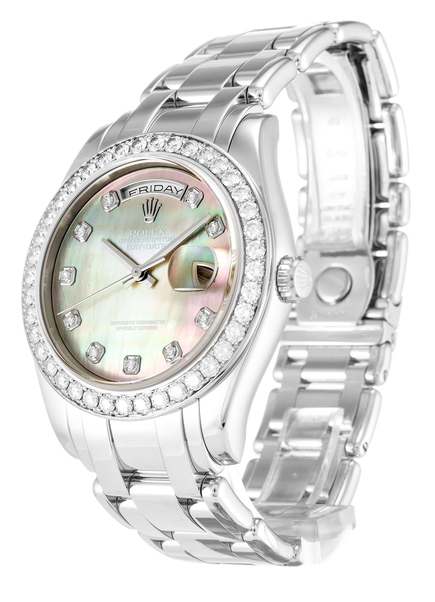 Rolex Day-Date 36mm Mother of Pearl – Black Dial 18946 $399.00