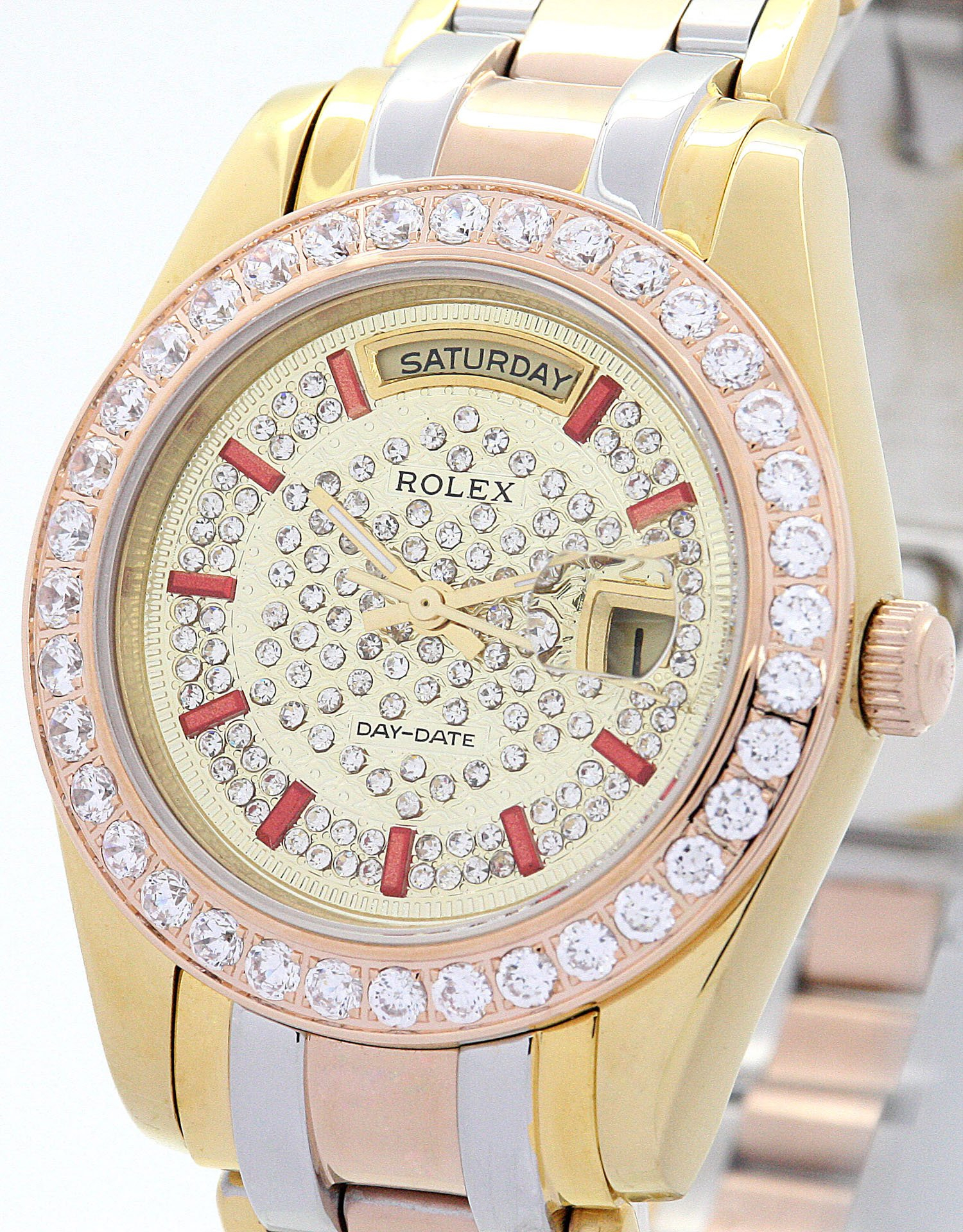 Rolex Day-Date 36mm Yellow gold with Diamonds Dial 118346 $399.00