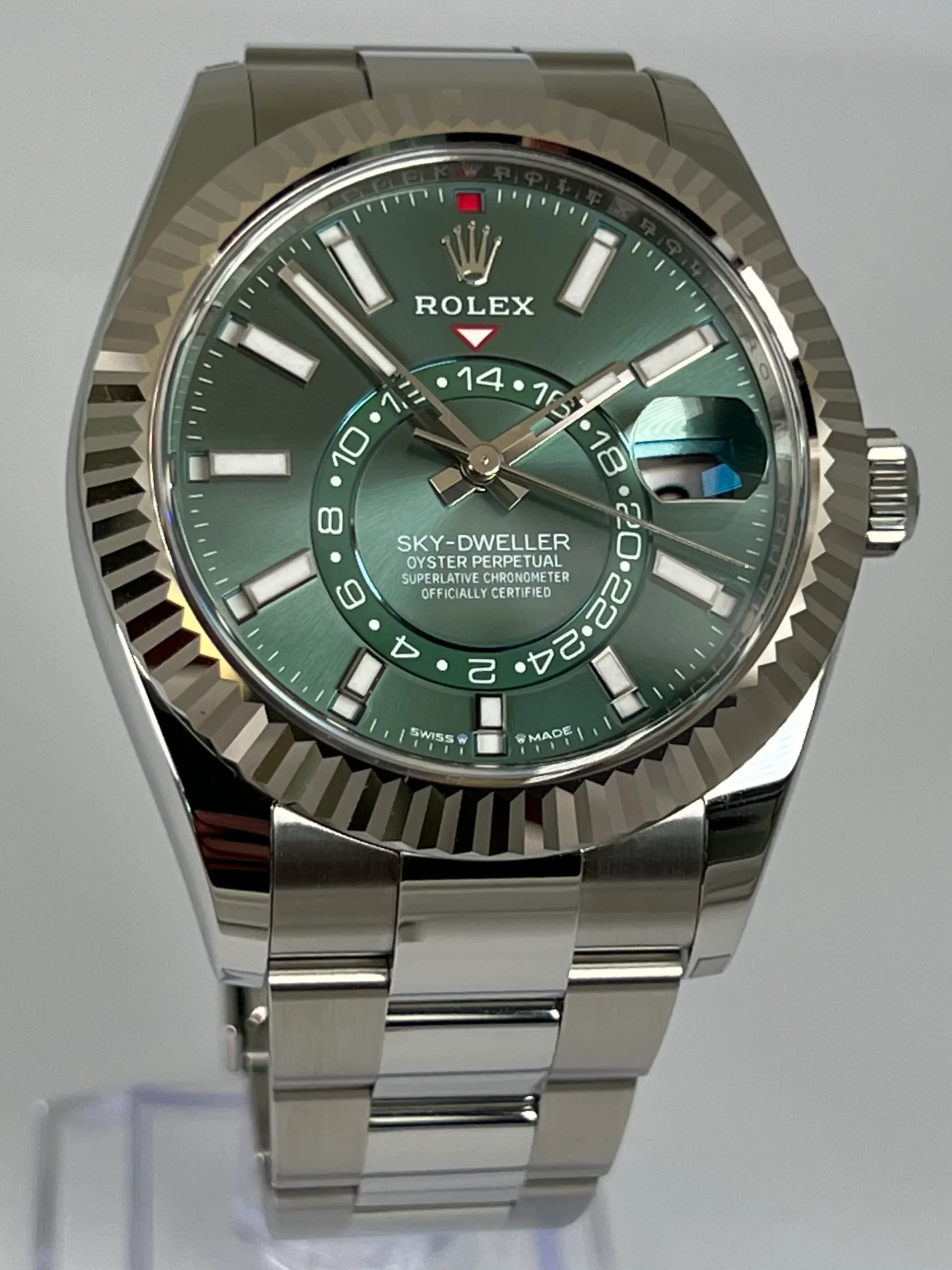 Superclone Rolex Sky-Dweller 42 mm Mint green Dial 336934 Oyster $899.00