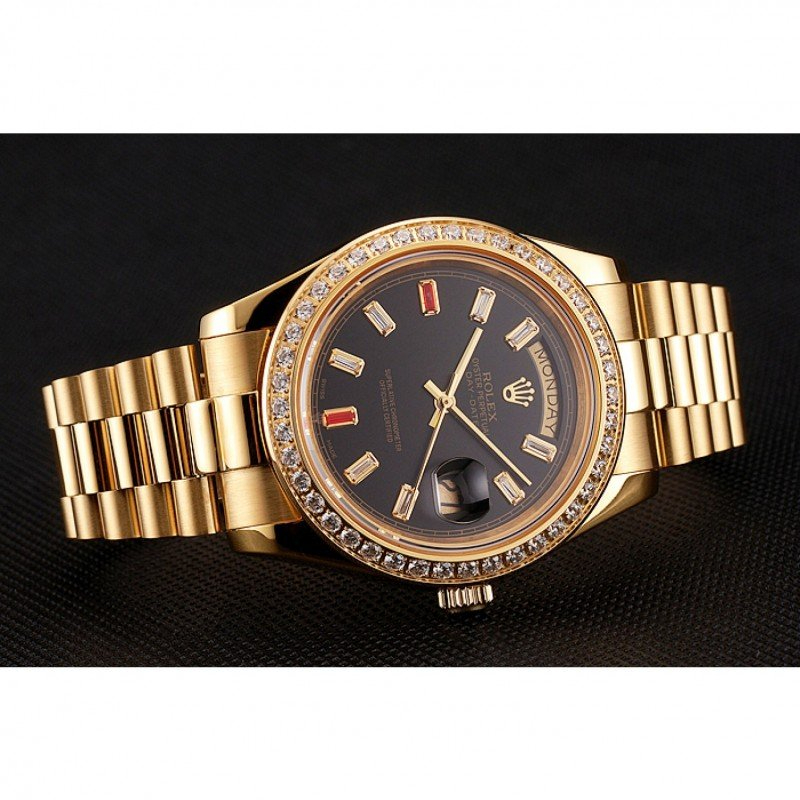 Superclone Rolex Day-Date 36mm Black Dial 1454101 $999.00