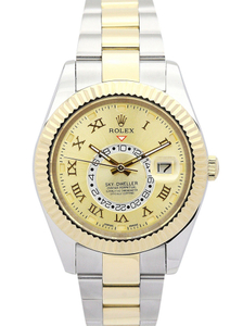 Rolex Sky-Dweller 42mm Gold Dial 326938-2 $359.00