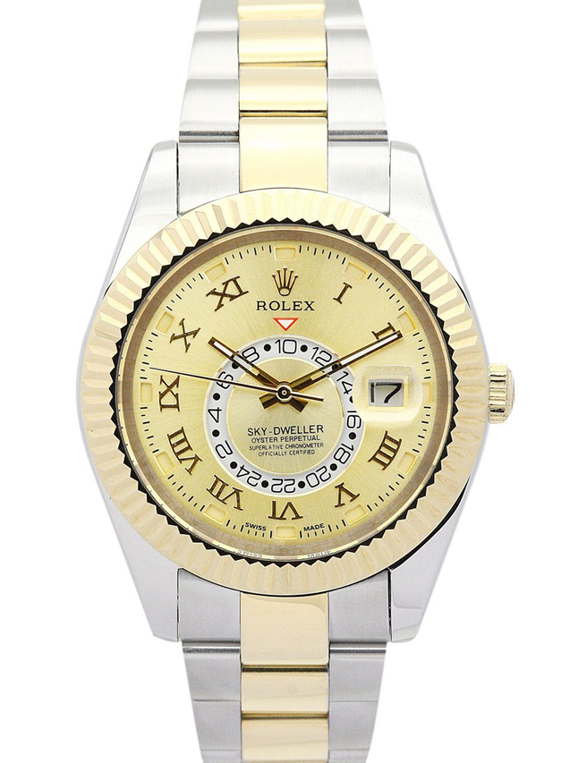 Rolex Sky-Dweller 42mm Gold Dial 326938-2 $359.00