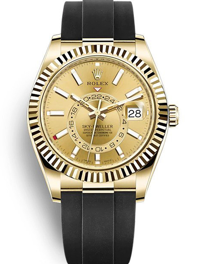 Rolex Sky-Dweller 42mm Champagne Dial 326238 $375.00