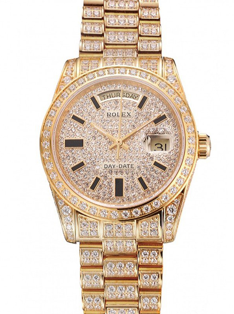 Superclone Rolex Day-Date 36mm White Dial REP016822 $999.00